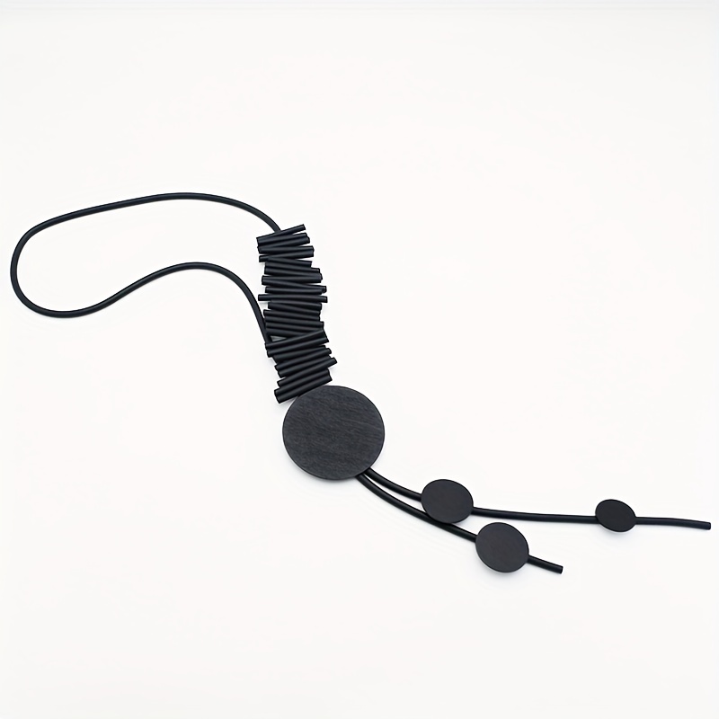 Bohemian Ethnic Style Women's Y Shape Rubber Necklace
